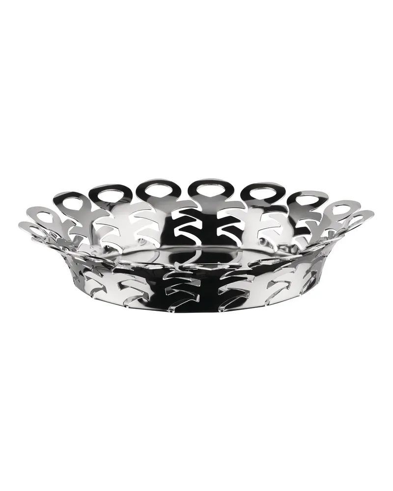 Alessi Korb Vimini - Silber - polierter rostfreier Stahl - Designer Donia Maaoui 