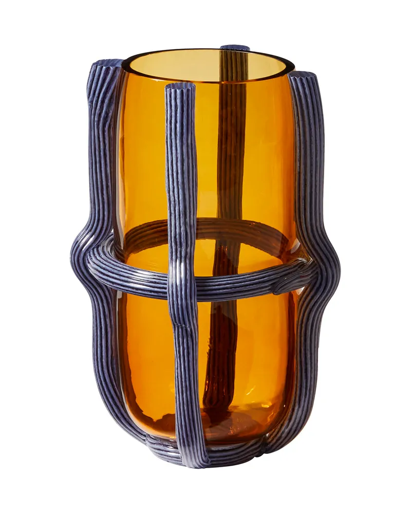 Cassina Vase Sestiere - Violett - Mundgeblasenes Murano-Glas - Designer Patricia Urquiola 