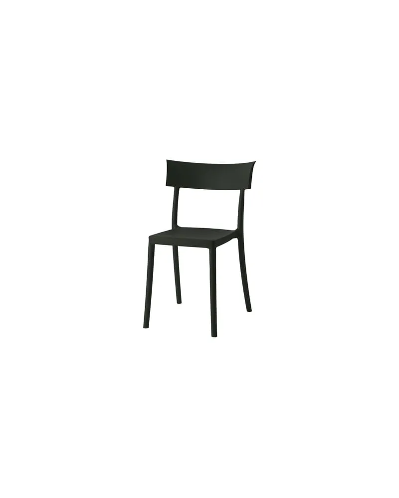 Kartell Stapelbarer Stuhl Catwalk - Schwarz - Recyceltes thermoplast. Technopolymer - Designer Sergio Schito 