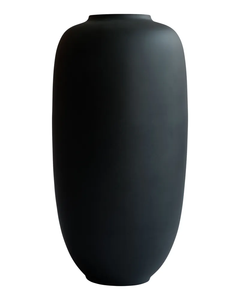 101 Copenhagen Vase Sunao - Schwarz - emaillierte Keramik - Designer Tommy Hyldahl 