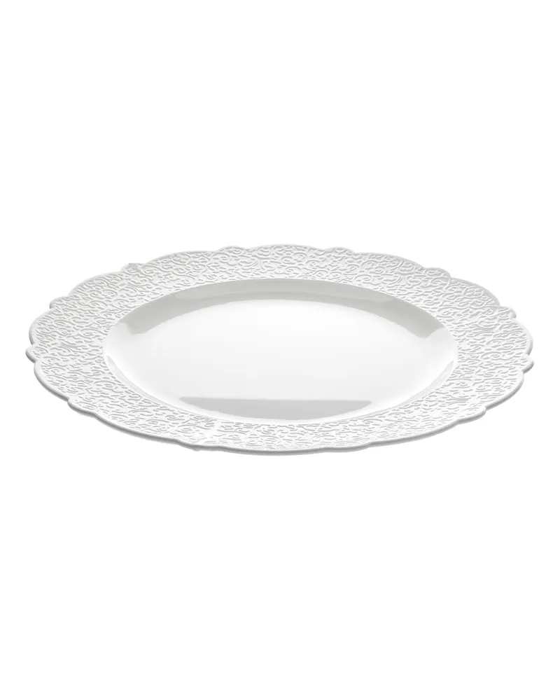 Alessi Servierplatte Dressed - Weiß - Porzellan - Designer Marcel Wanders 