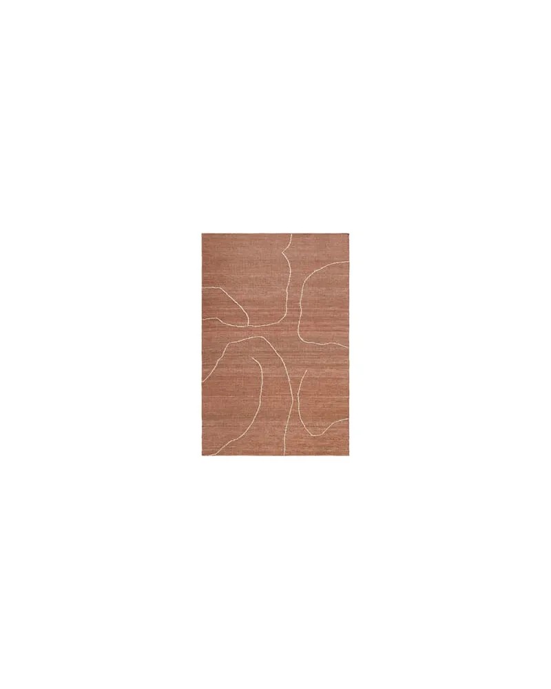 ferm LIVING Teppich Gesso - Orange - Jute 