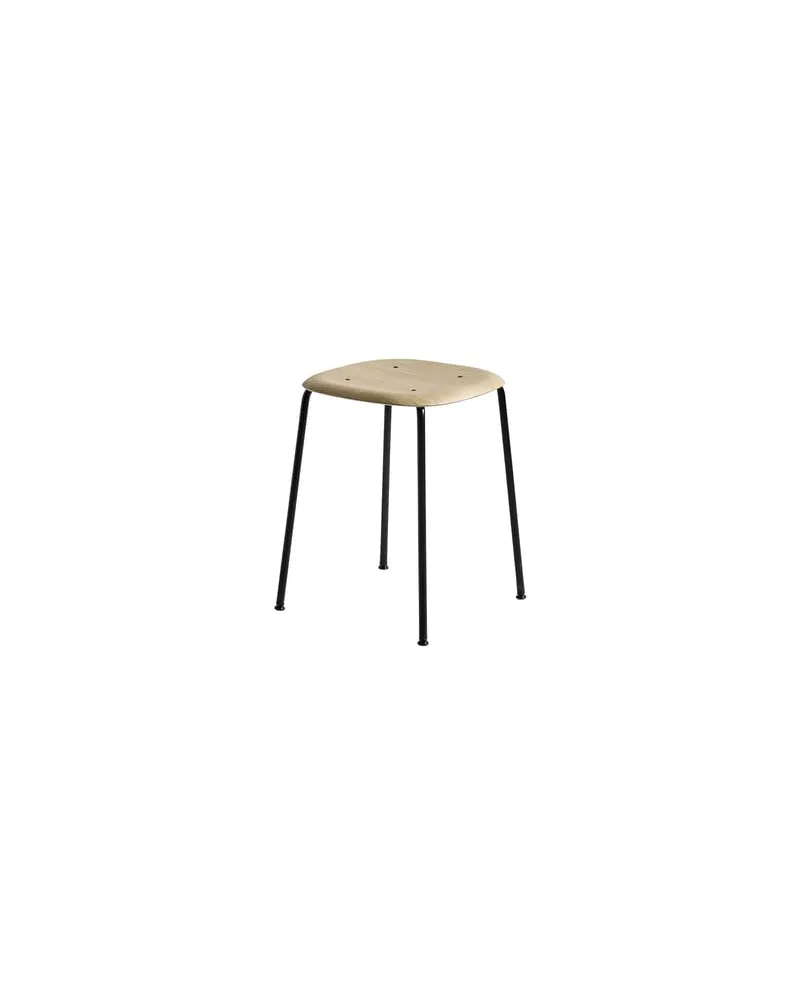 Hay Hocker Soft Edge - Holz natur - klarlackbeschichtetes Eichenholzfurnier - Designer Iskos-Berlin 