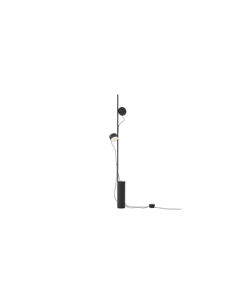Muuto Stehleuchte Post - Schwarz - lackierter Stahl - Designer Earnest Studio 