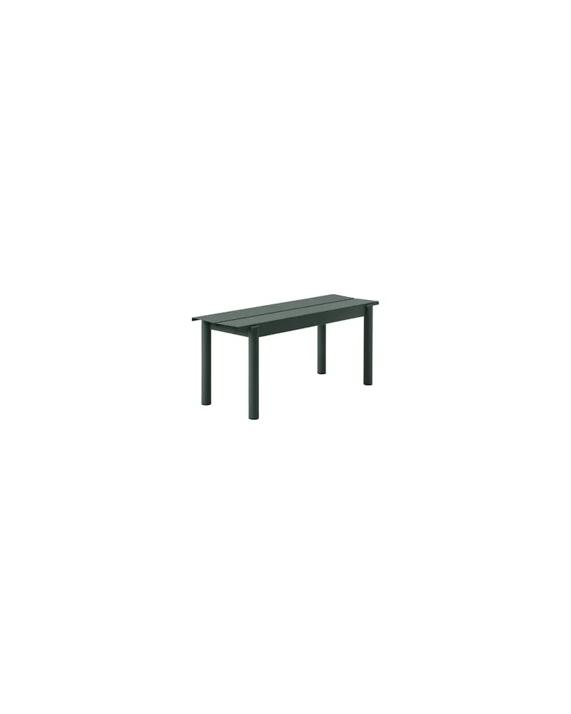 Muuto Bank Linear - Grün - Pulverbeschichteter Stahl - Designer Thomas Bentzen 