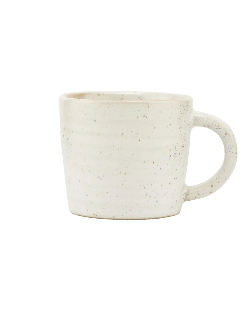 House Doctor Espressotasse Pion - Grau - emailliertes Porzellan 