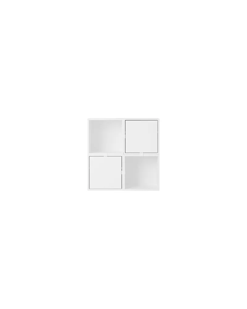 Muuto Regal Stacked - Weiß - mitteldichte bemalte Holzfaserplatte - Designer Julien De Smedt 