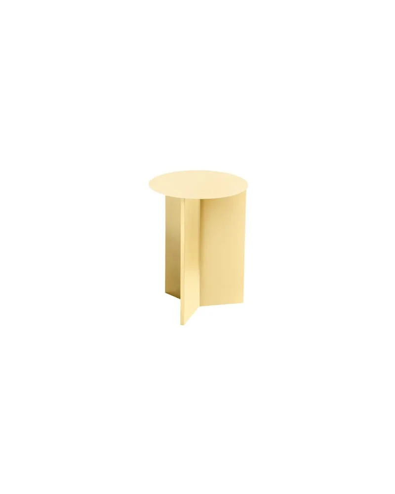 Hay Beistelltisch Slit - Gelb - Epoxid-lackierter Stahl - Designer Hay Studio 