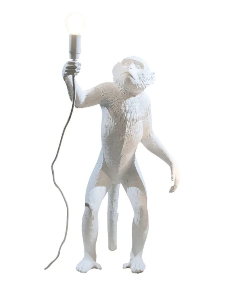 Seletti Tischleuchte Animaux - Weiß - Harz - Designer Marcantonio 