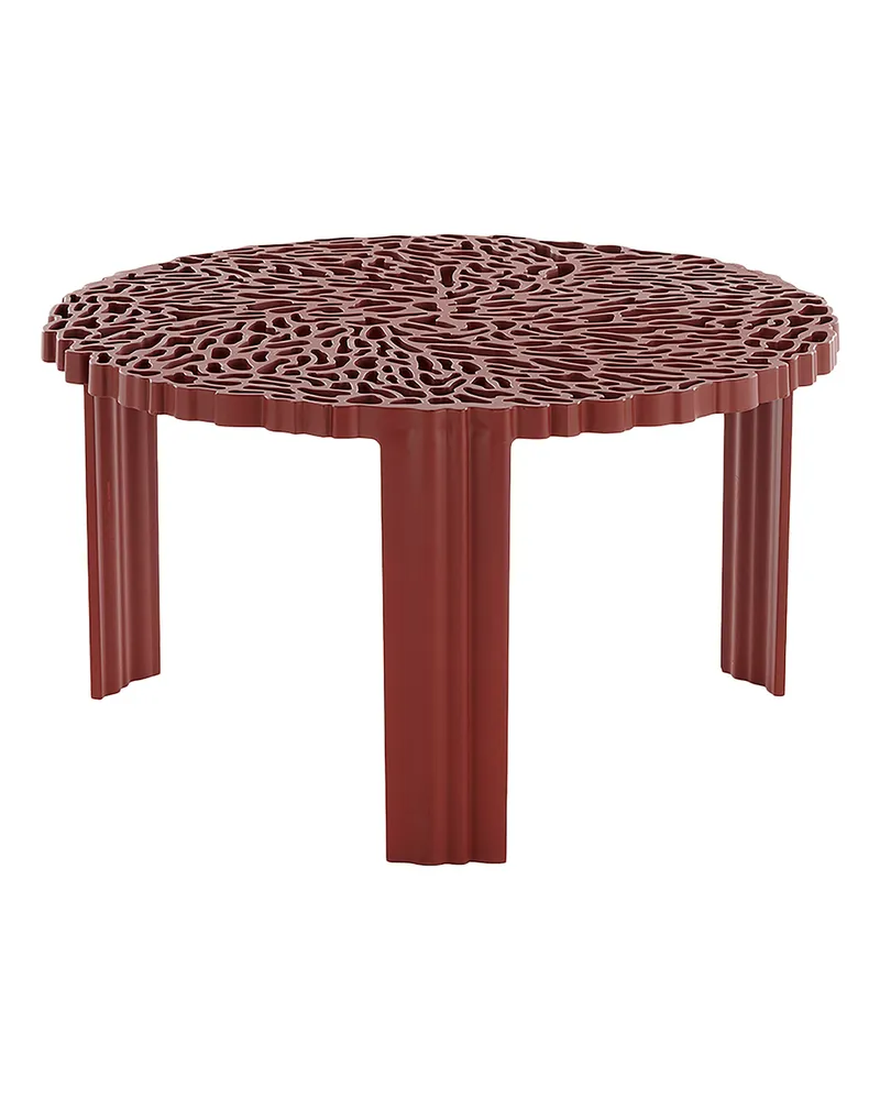 Kartell Couchtisch T-Table - Rot - Soft-Touch-PMMA - Designer Patricia Urquiola 