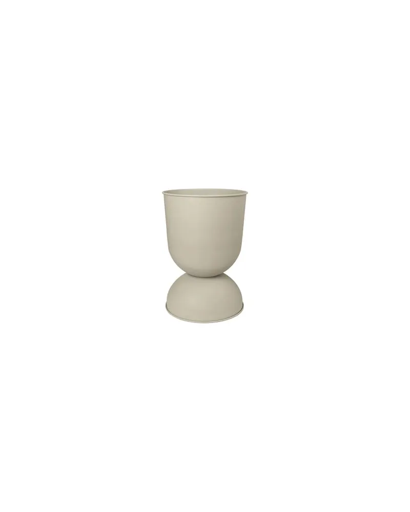 ferm LIVING Blumentopf Hourglass - Beige - Eisen 