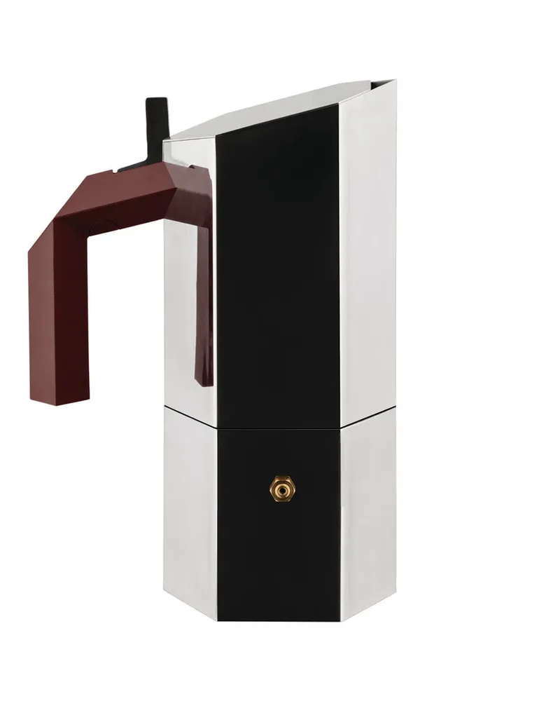 Alessi italienischer Kaffeebereiter Menhir - Metall - thermoplastisches Harz - Designer Michael Anastassiades 