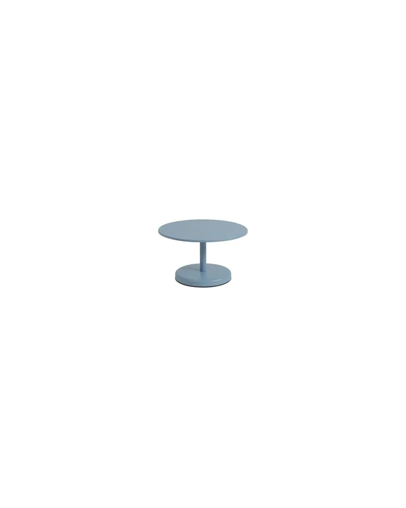 Muuto Couchtisch Linear - Blau - Stahl - Designer Thomas Bentzen 