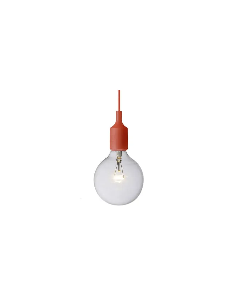 Muuto Pendelleuchte E27 - Rot - Silikon - Designer Taf Architects 