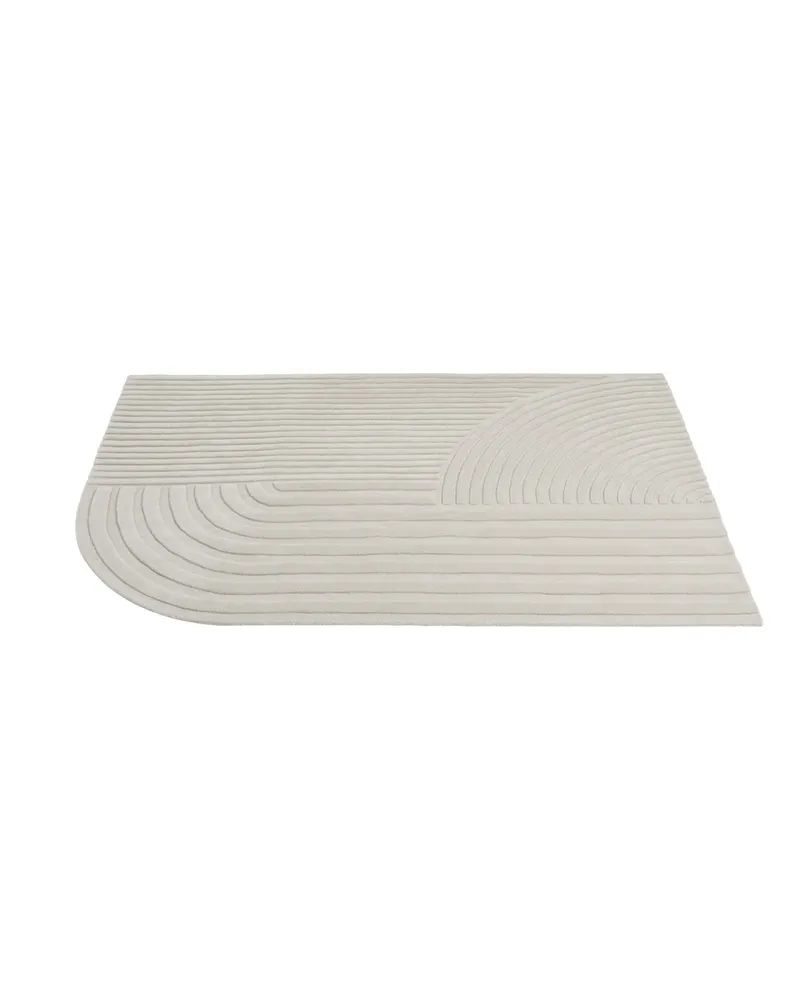 Muuto Teppich Relevo - Weiß - Wolle aus Neuseeland - Designer Studiopepe 