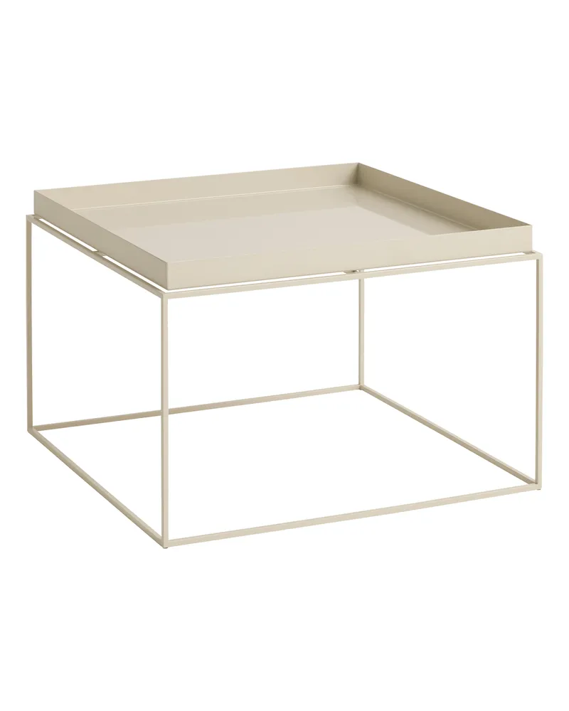Hay Couchtisch Tray - Beige - thermolackierter Stahl - Designer Hay Studio 