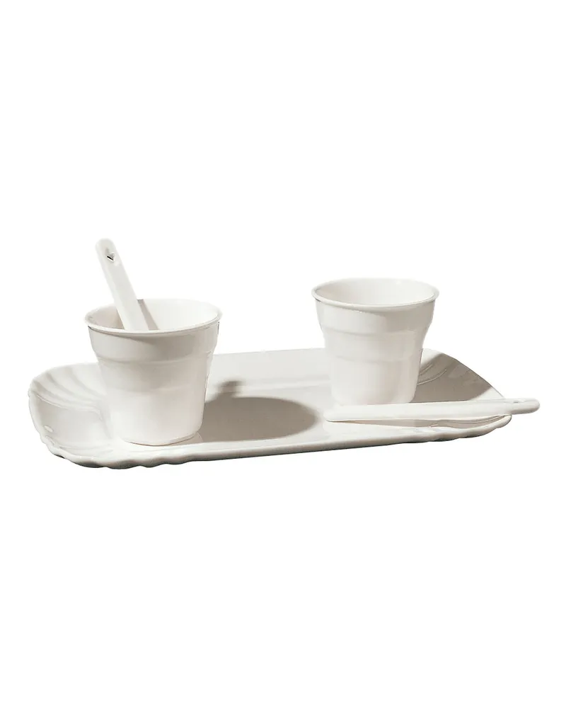 Seletti Kaffeservice Estetico quotidiano - Weiß - Porzellan - Designer Alessandro Zambelli 
