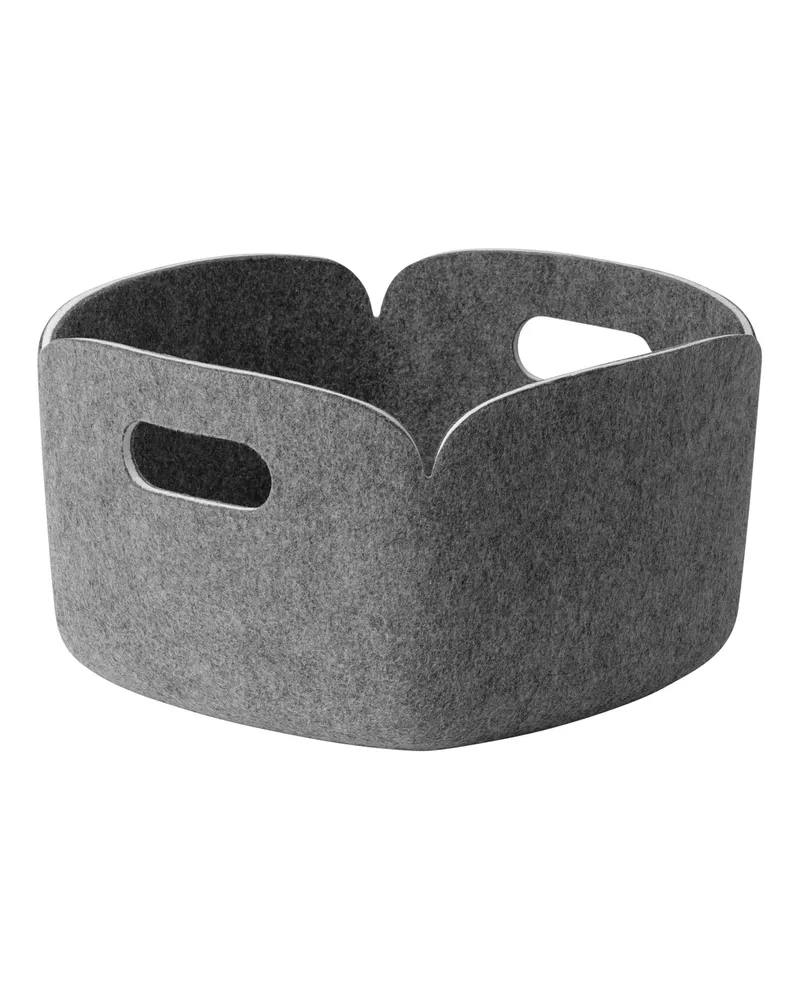 Muuto Korb Restore - Grau - Filz, recycelt - Designer Mika Tolvanen 