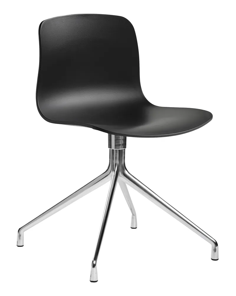 Hay Drehstuhl About a chair - Schwarz - Gussaluminium - Designer Hee Welling 