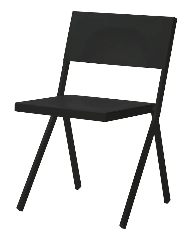 EMU Stapelbarer Stuhl Mia - Schwarz - Aluminium - Designer Jean Nouvel 