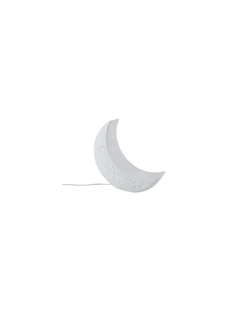 Seletti Tischleuchte My moon - Weiß - Porzellan - Designer Marcantonio 