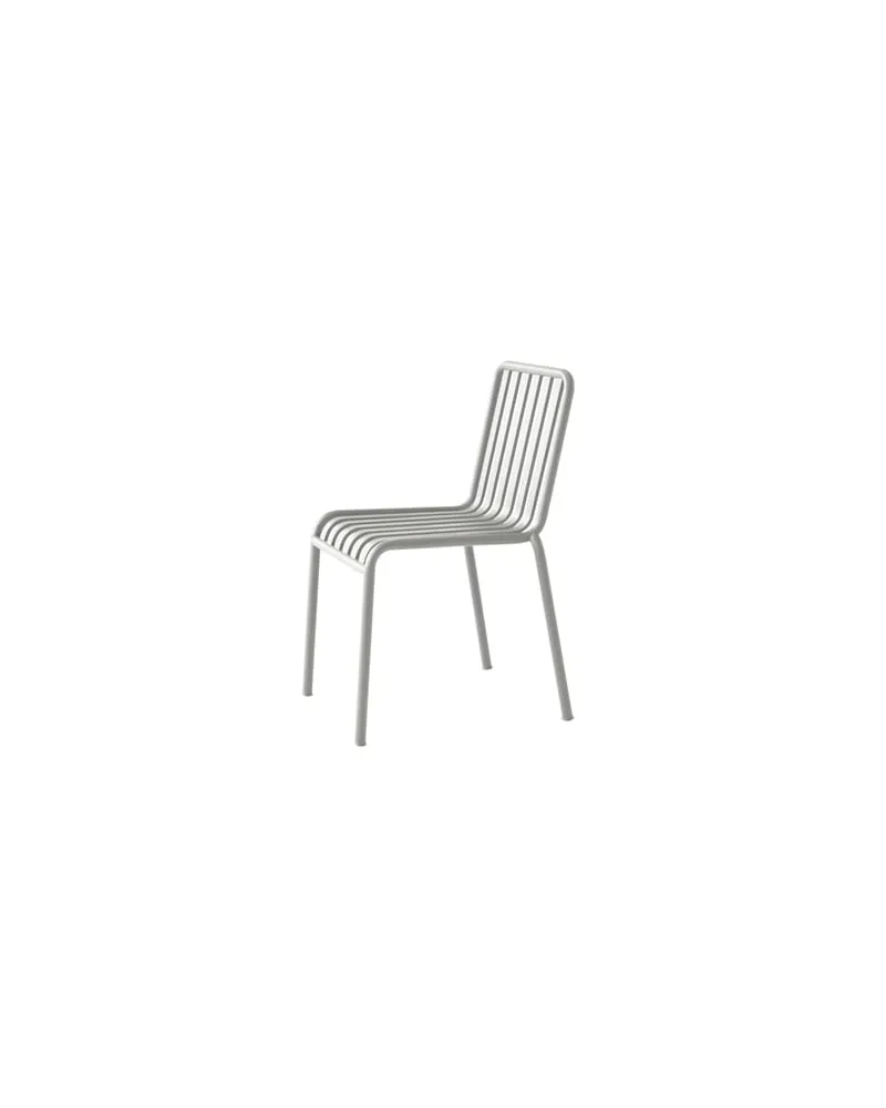 Hay Stapelbarer Stuhl Palissade - Grau - Epoxy-Farbe - Designer Ronan & Erwan Bouroullec 