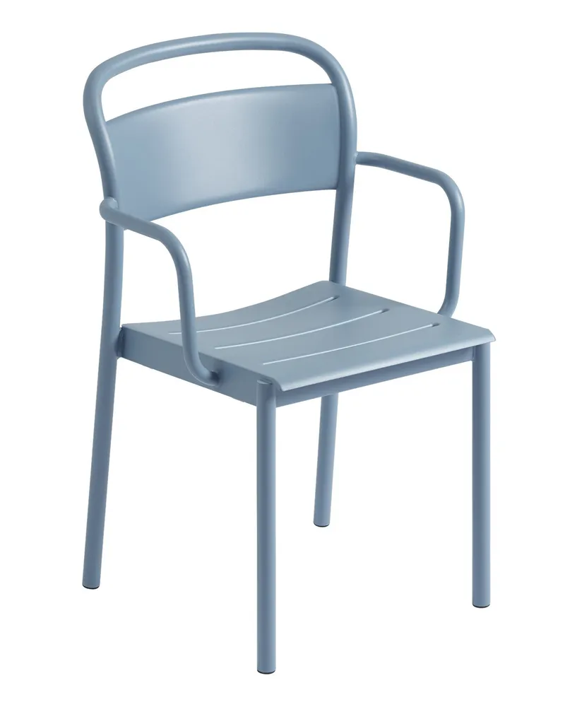 Muuto Stapelbarer Sessel Linear - Beige - Verzinkter, pulverbeschichteter Stahl - Designer Thomas Bentzen 