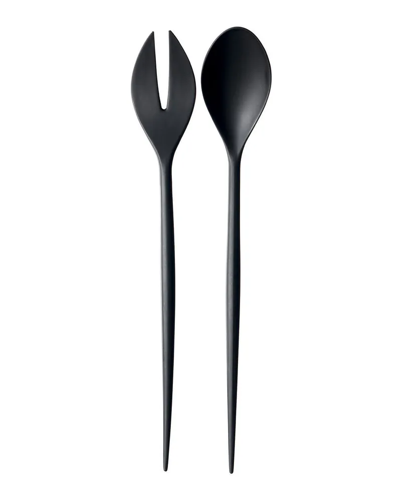 Normann Copenhagen Salatbesteck Krenit - Schwarz - Melamin - Designer Herbert Krenchel 