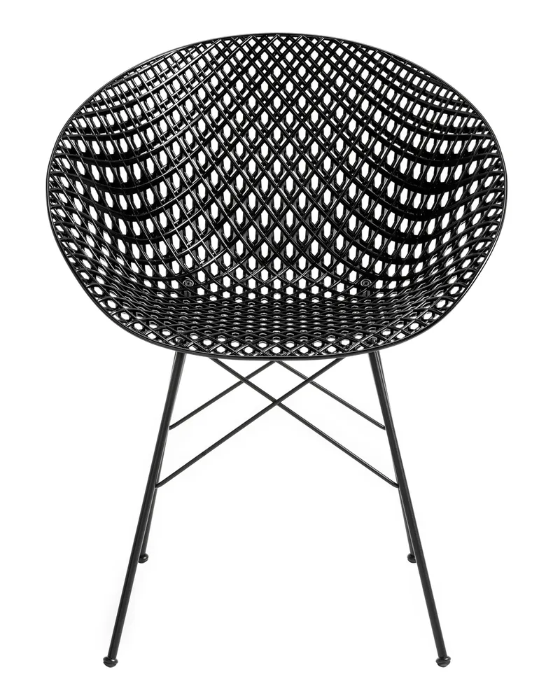 Kartell Sessel Smatrik - Schwarz - Polykarbonat - Designer Tokujin Yoshioka 