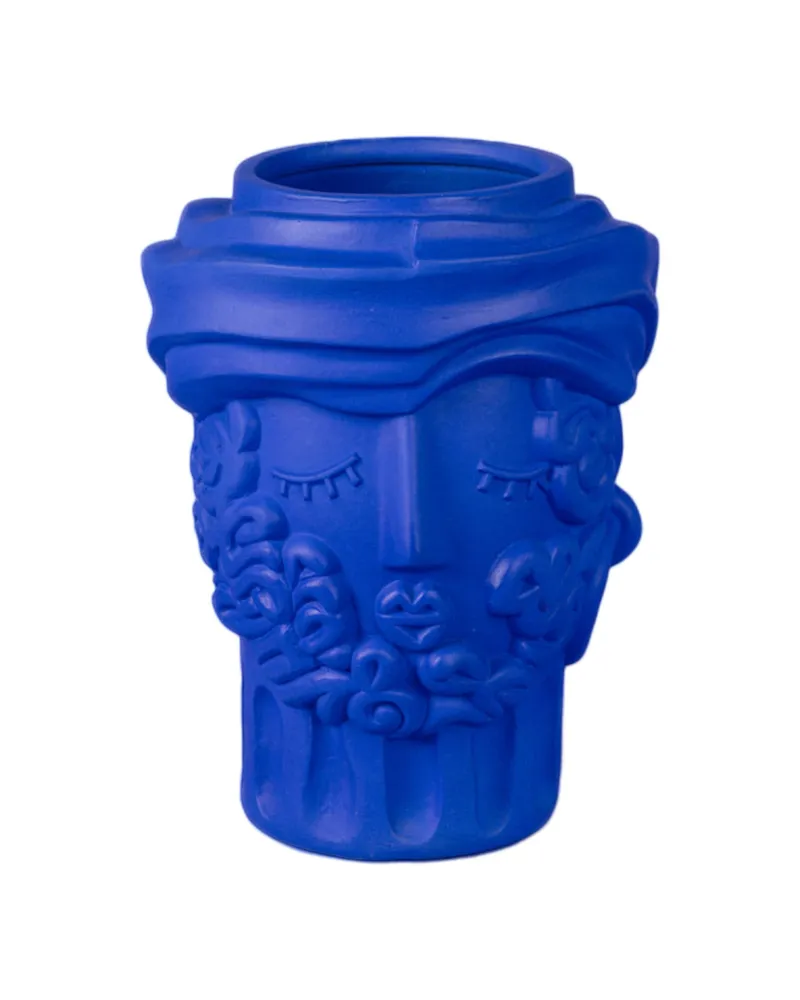 Seletti Vase Magna Graecia - Blau - Terrakotta - Designer Antonio Aricò 