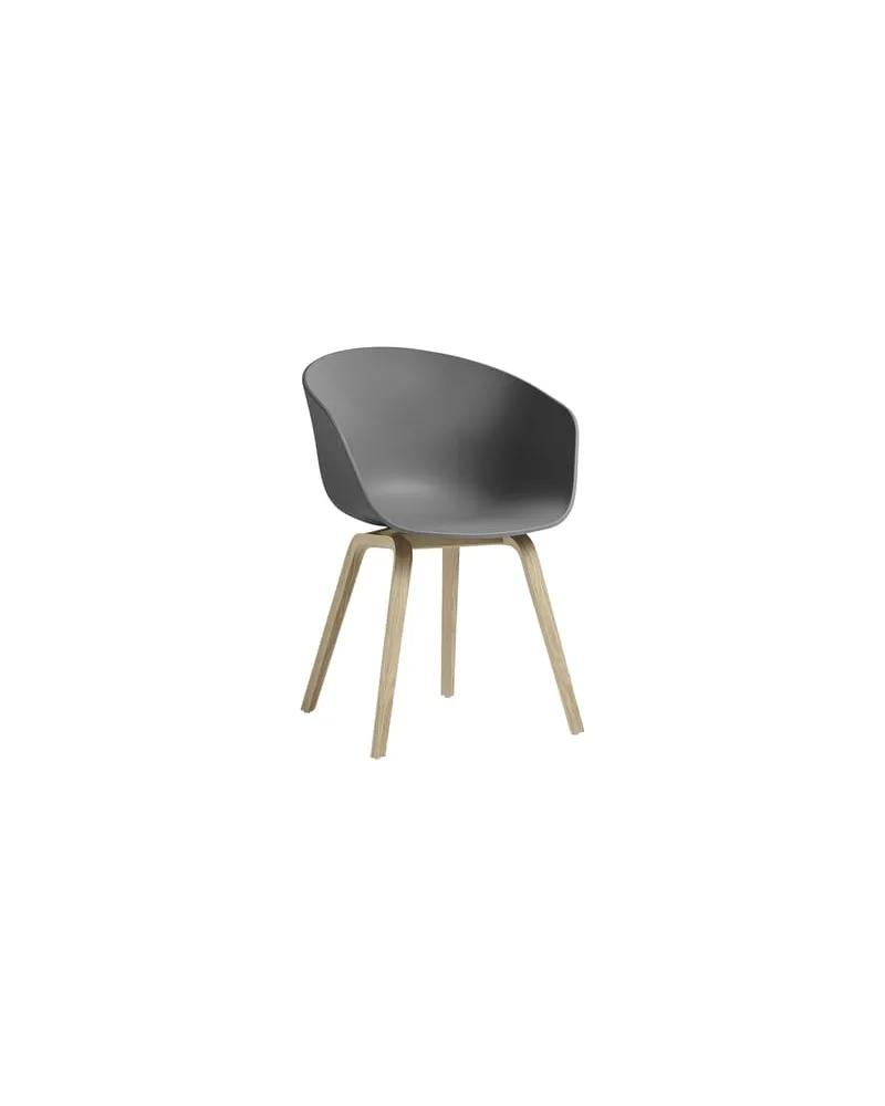 Hay Sessel About a chair - Grau - Recyceltes Polypropylen - Designer Hee Welling 