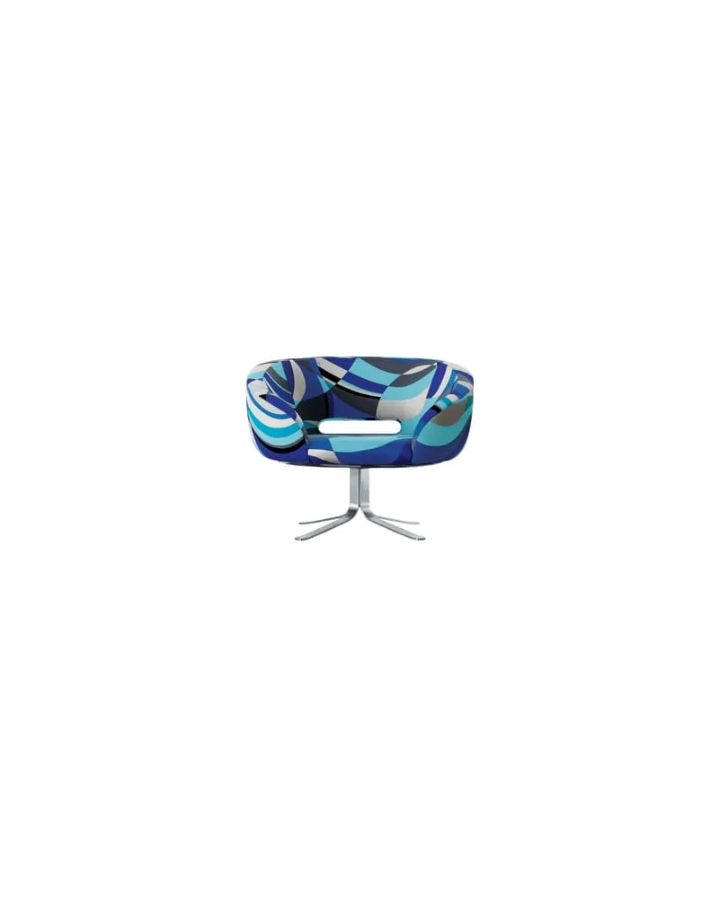 Cappellini Gepolsterter Sessel Rive Droite - Blau - Polyurethan-Schaum - Designer Patrick Norguet 