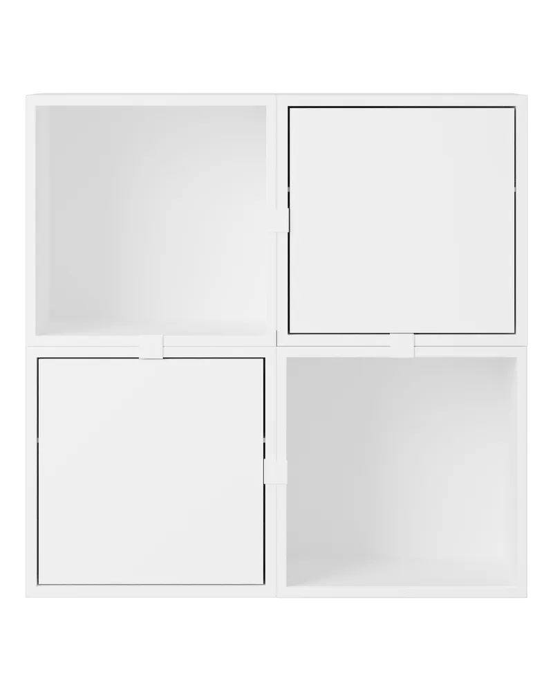 Muuto Regal Stacked - Grau - mitteldichte bemalte Holzfaserplatte - Designer Julien De Smedt 