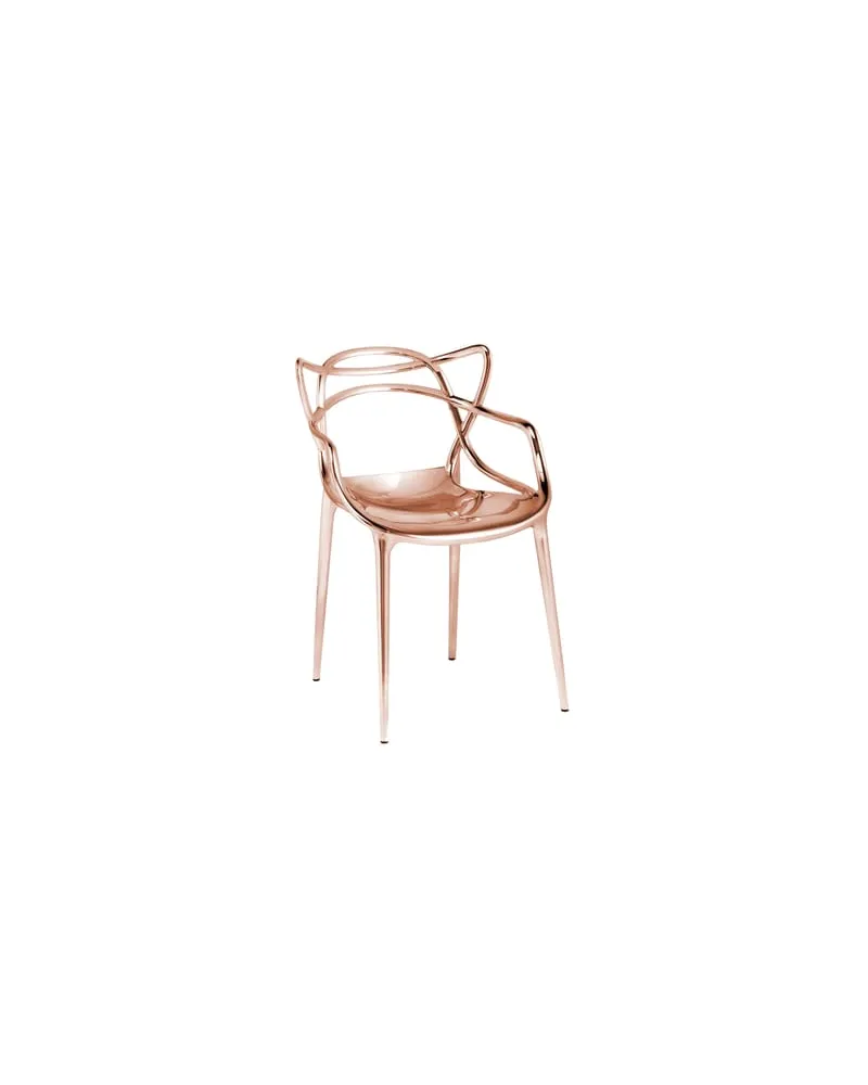 Kartell Stapelbarer Stuhl Masters - Kupfer - Recyceltes thermoplast. Technopolymer - Designer Philippe STARCK with Eugeni QUITLLET 