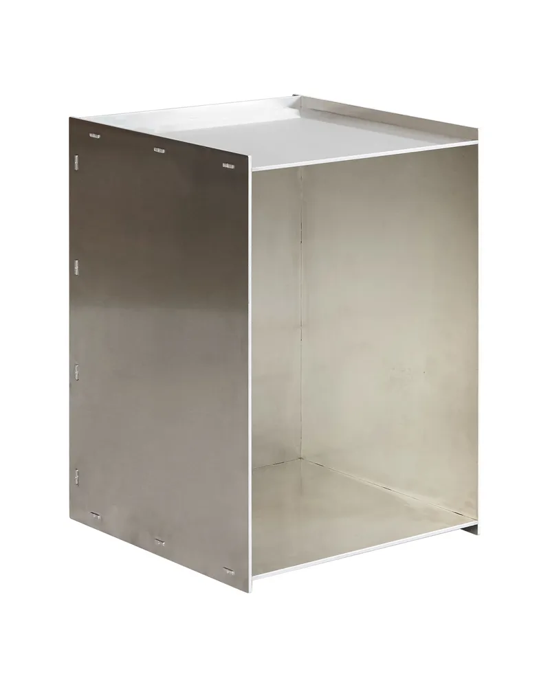 FRAMA Beistelltisch Rivet - Metall - Rohes Aluminium - Designer Jonas Trampedach 