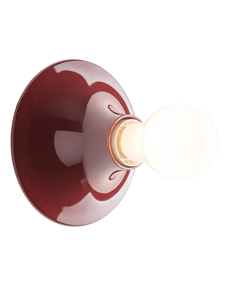 Artemide Wandleuchte Teti - Rot - Polykarbonat - Designer Vico Magistretti 