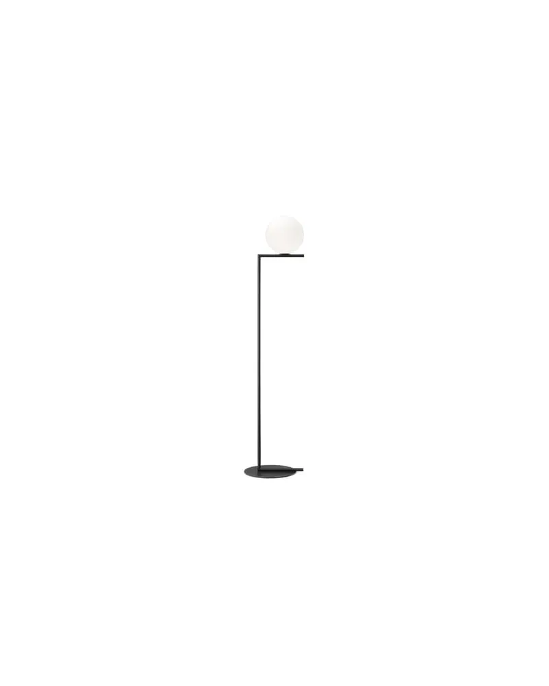 Flos Stehleuchte IC - Schwarz - gefirnister Stahl - Designer Michael Anastassiades 