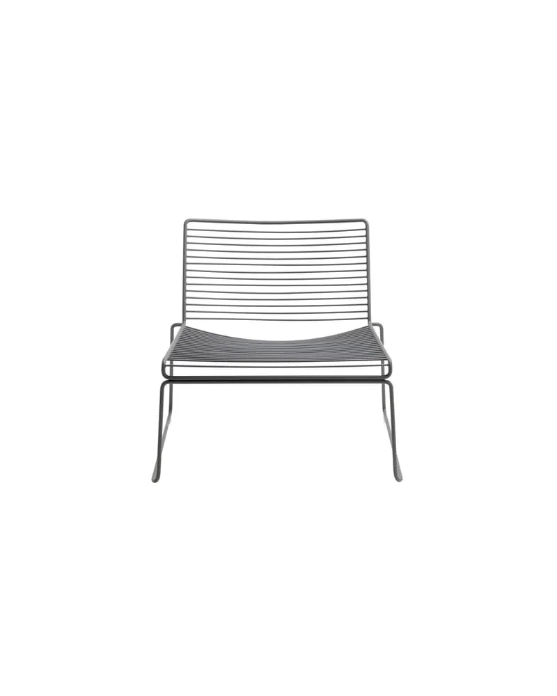 Hay Lounge Sessel Hee - Grau - lackierter Stahl - Designer Hee Welling 