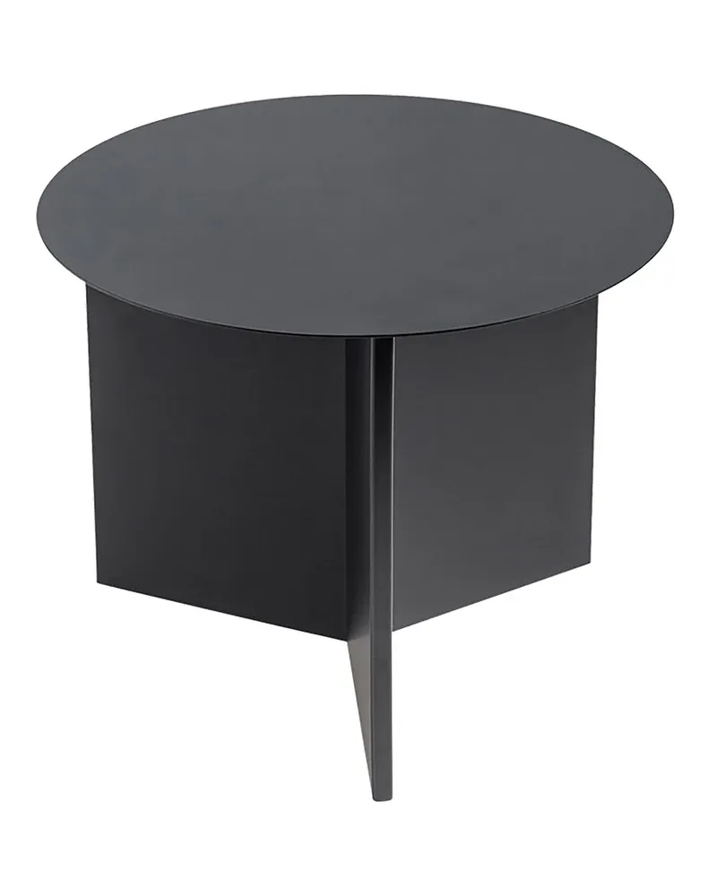 Hay Beistelltisch Slit - Schwarz - Epoxid-lackierter Stahl - Designer Hay Studio 