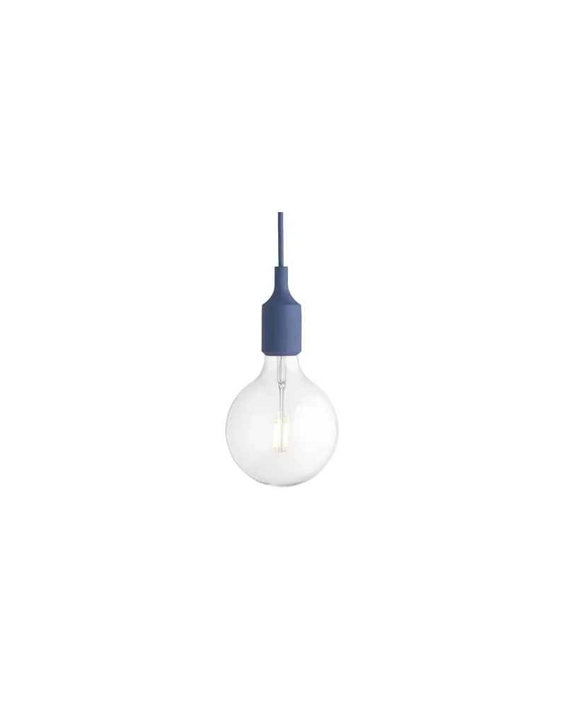 Muuto Pendelleuchte E27 - Blau - Silikon - Designer Mattias Stahlbom 