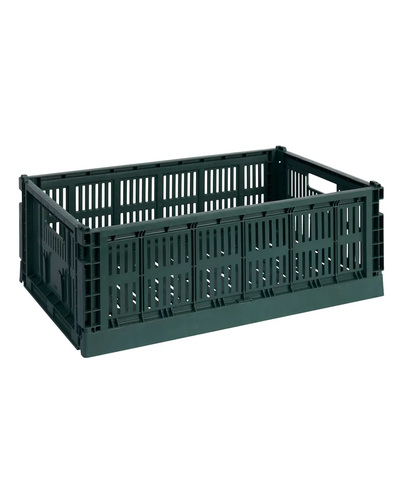 Hay Korb Colour Crate - Blau - Recyceltes Polypropylen - Designer Hay Studio 