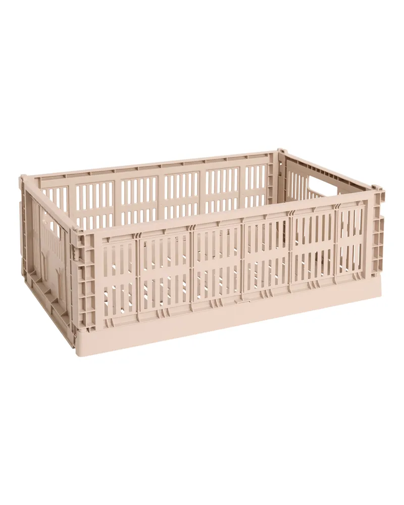 Hay Korb Colour Crate - Blau - Recyceltes Polypropylen - Designer Hay Studio 
