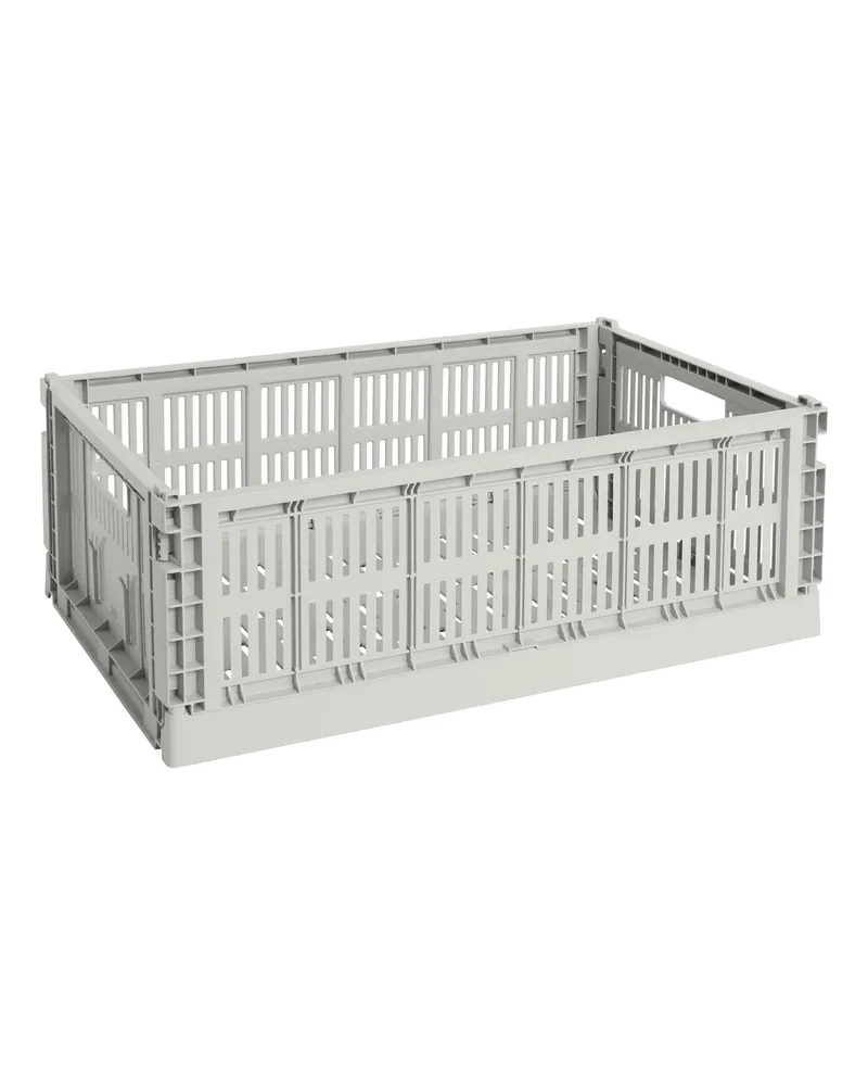 Hay Korb Colour Crate - Blau - Recyceltes Polypropylen - Designer Hay Studio 