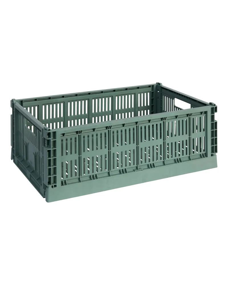 Hay Korb Colour Crate - Blau - Recyceltes Polypropylen - Designer Hay Studio 