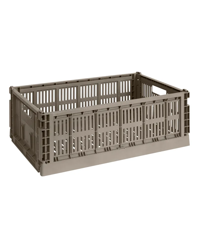 Hay Korb Colour Crate - Blau - Recyceltes Polypropylen - Designer Hay Studio 