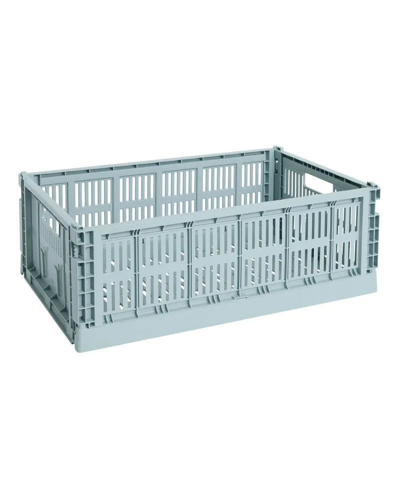 Hay Korb Colour Crate - Blau - Recyceltes Polypropylen - Designer Hay Studio 