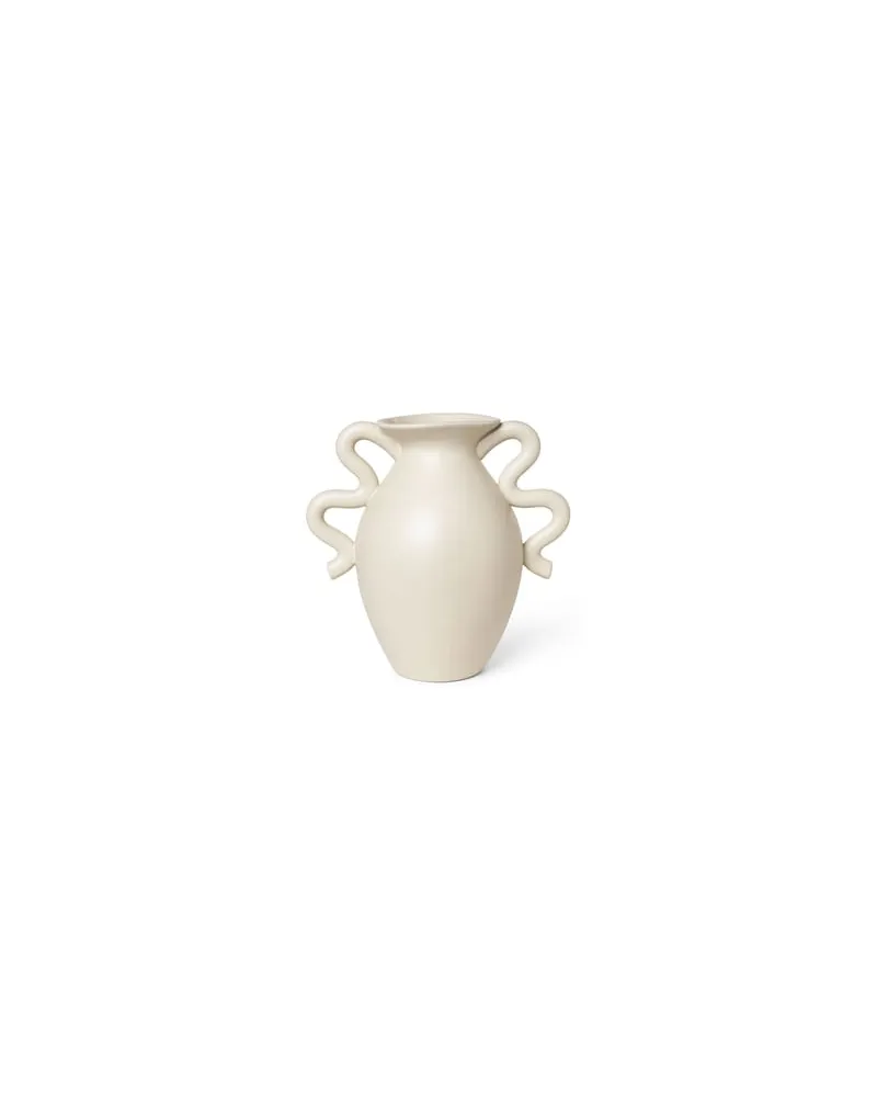 ferm LIVING Vase Vases - Beige - emaillierter Sandstein 
