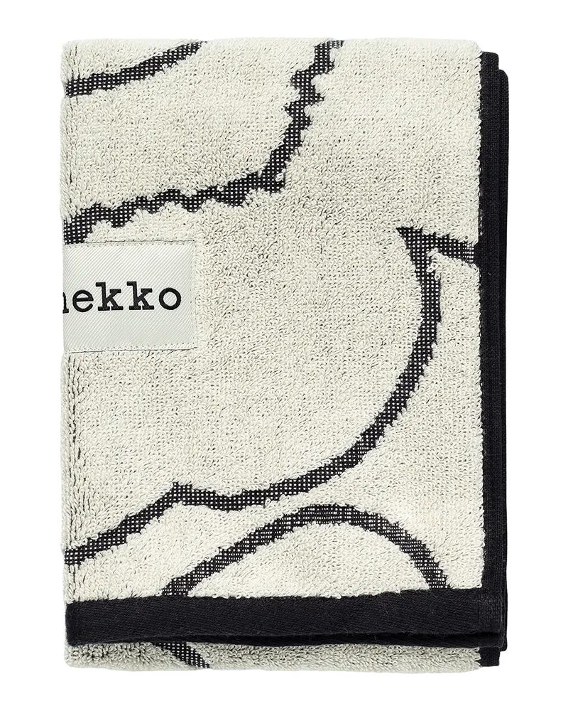 Marimekko Badetuch Unikko - Beige - Bio-Frottee-Baumwolle - Designer Maija Isola 