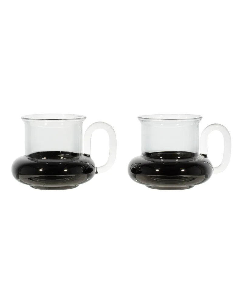 Tom Dixon Teetasse Bump - Schwarz - Geblasenes Borosilikatglas - Designer Tom Dixon 