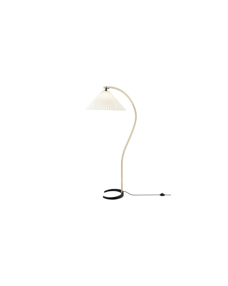 Gubi Stehleuchte Timberline - Weiß - Birke - Designer Mads Caprani 